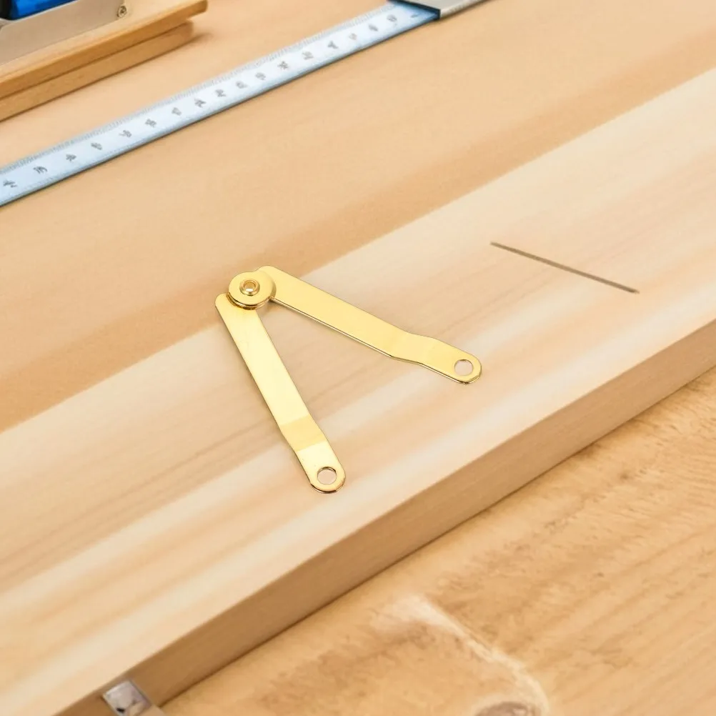 10Pcs Lid Hinges for Box Heavy Duty Iron Lid Stay Hinges for Small Cabinets Treasure Chests Jewelry Box Covers Smooth Closing