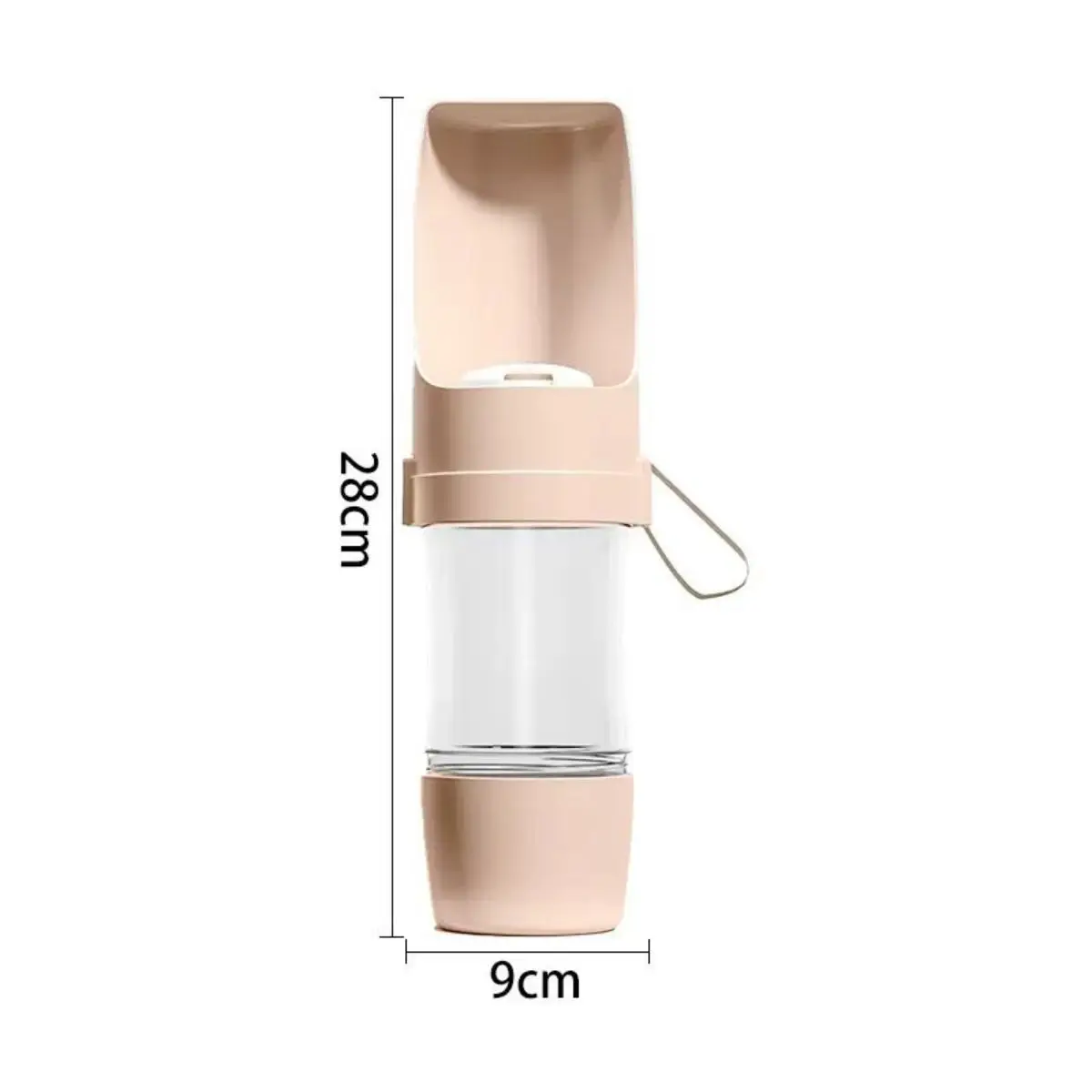 Tragbare Wasserflasche für Hunde und Katzen mit Aufbewahrung, Futter- und Wasserbehälter für Welpen, Haustiere, Hunde, Futternapf, Outdoor-Reisen, Heimtierbedarf