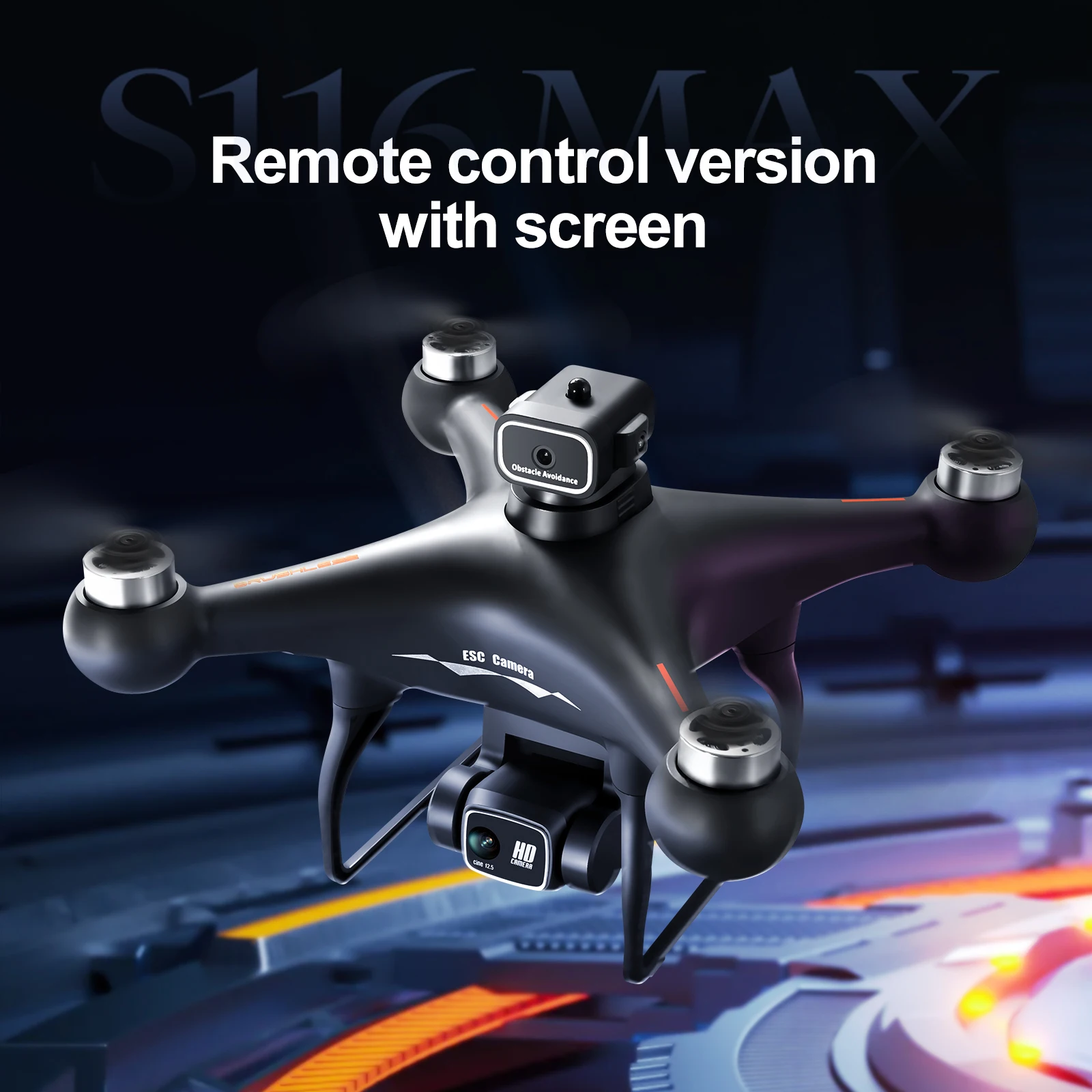 S116 MAX Ulepszona wersja Drone Professional 5G 8K Podwójna kamera ESC Przepływ optyczny Bezszczotkowy 360 °   Unikanie przeszkód WIFI FPV RC