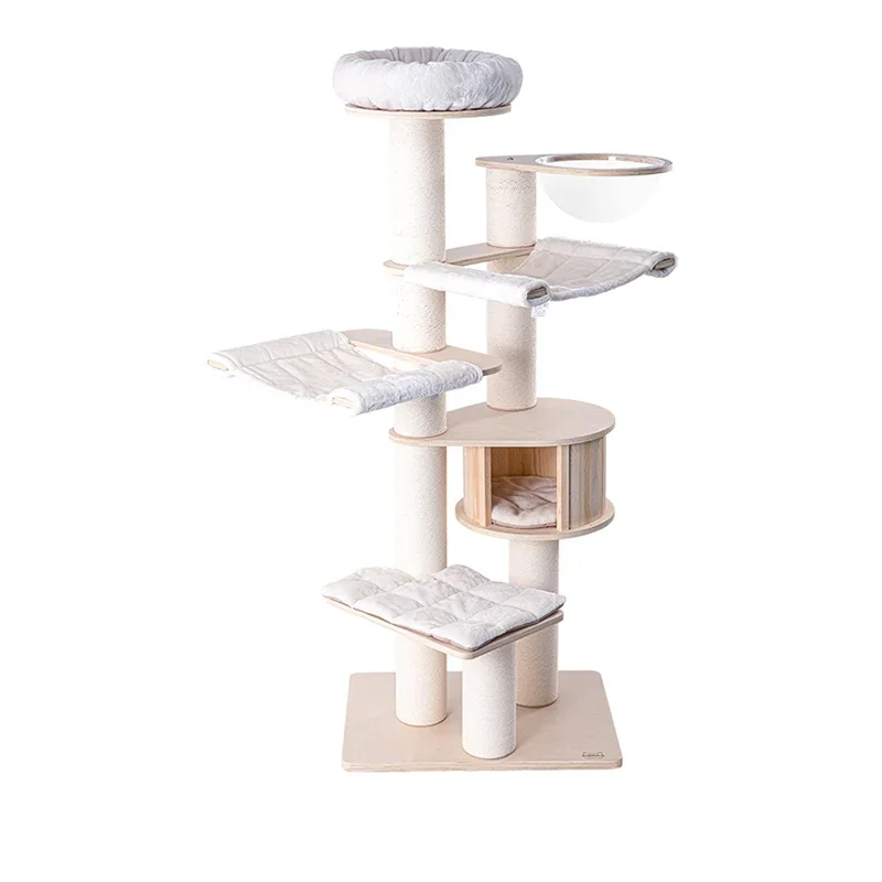 Luxury Villa House Cat Trees Climbing Set Playground Condo Cat Scratch Board Sofa Hammock Arbre A Chat Pet Furniture