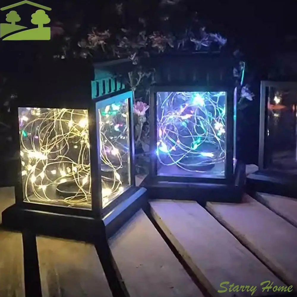 

Waterproof Solar Hanging Lantern Luminous Hanging Simulated Candle Lanterns Atmosphere Night Lights Led Wind Lights