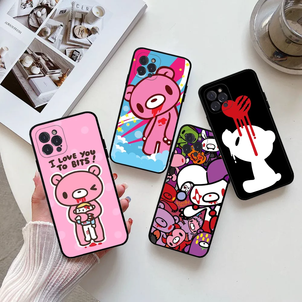 Cute G-Gloomy B-Bear Phone Case Silicone Soft For Iphone 16 15 14 13 12 11 Pro Mini XS MAX Plus X Cover