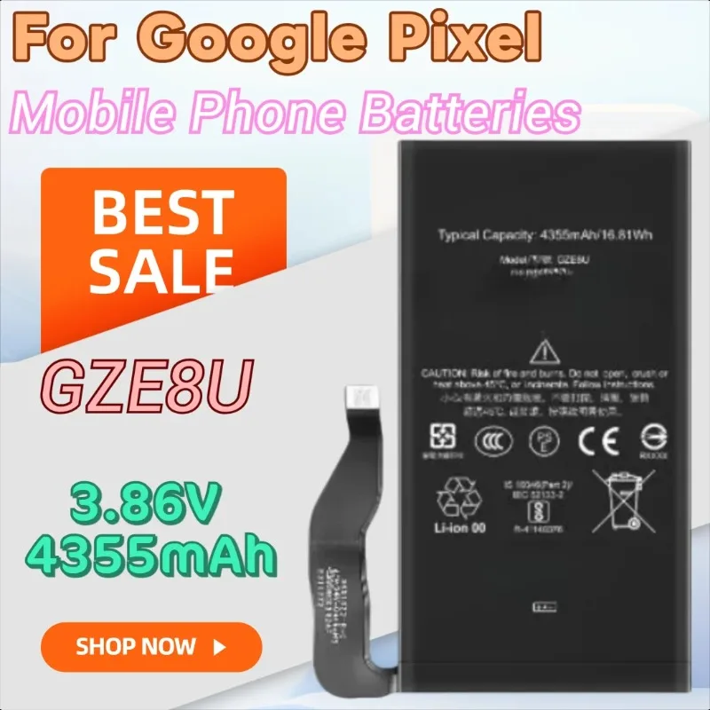 

New 3.86V 4355mAh GZE8U High Quality Phone Battery for Google Pixel 7 Pixel7 5G GVU6C GQML3