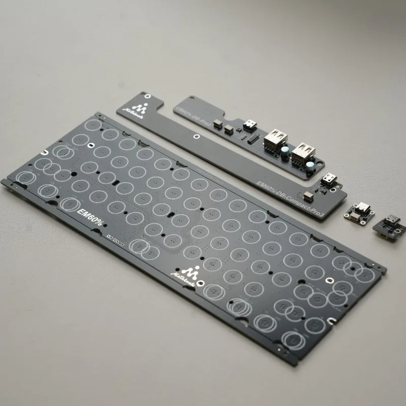 EM60 V2 PCB Board Customized Single Mode Static Capacitance PCB Support VIA Ultra Full Compatibility Gaming Keyboard Accessories