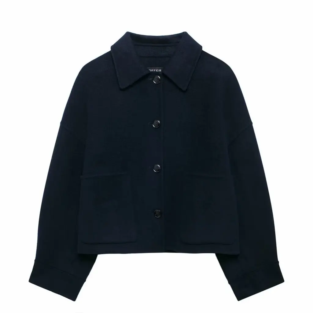 

Autumn Women's Fashion Casual Woolen Coat European American Style New Hot Supply Wholesale