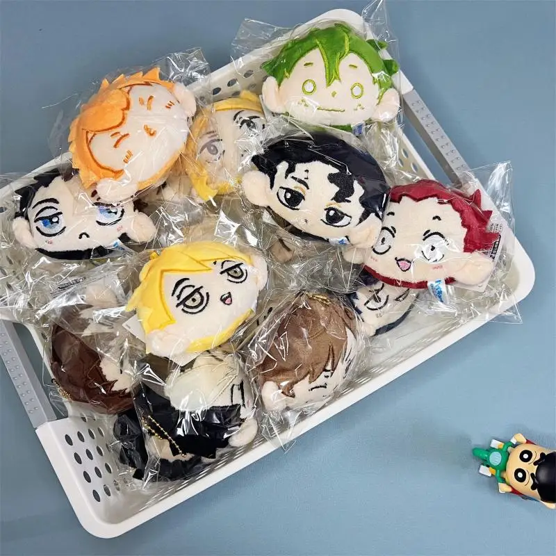 Anime Haikyu!! Plush Doll Cute Girl School Bag Pendant Hinata Shoyo Surrounding Keychain Pp Cotton Filling Decorate Gift Couple