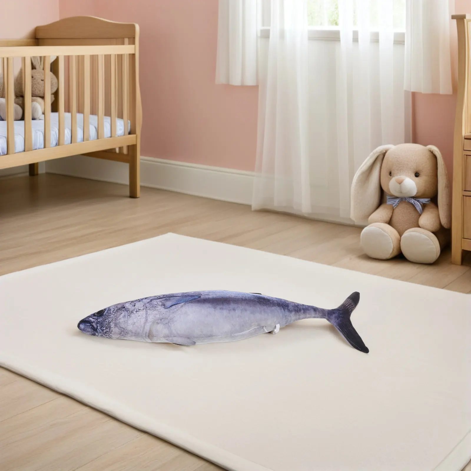 Stuffed Fish Shape Pillow Realistic Simulation Soft Supple Throw Cushion Hugging Pillow Kids Room Couch Decorative