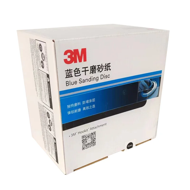 3M Dry Sandpaper 321U 150MM Sharp Perforated Blue Cyclone 36181 Round Back Flexed Sand Sheet P80  400#