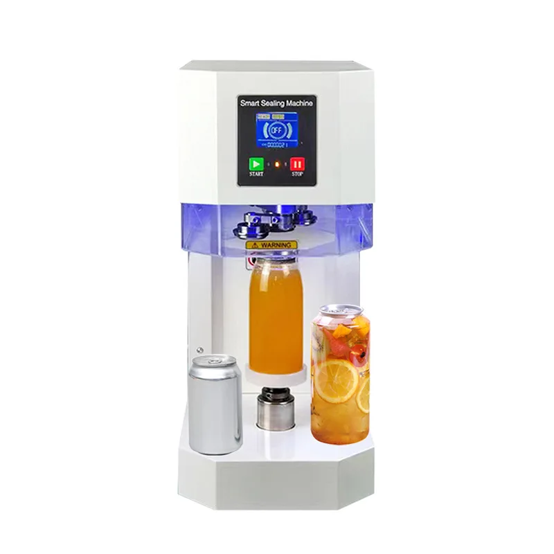 Commercial Automatic Electric Canning Machine for Soda Beverage Cans & Glass Bottles Easy to Operate Can Sealer