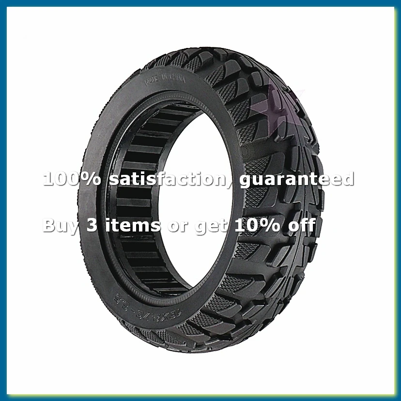 ●Solid Tire 10 Inch,10X2.70-6.5 Solid Tire Scooter Tubeless Puncture-Proof Tire,Explosion-Proof Solid Tires for-ROWI