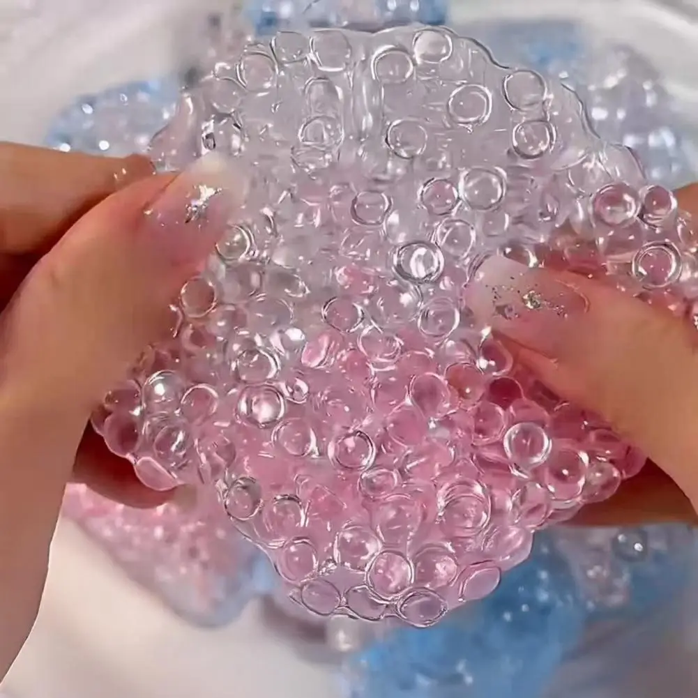 Stressabbau-Spielzeug, Stressabbau-Bälle für Kinder, Teenager, Erwachsene, 2er-Pack, mit Perlen gefüllt, Angst-Squeeze-Spielzeug, tragbar, weich, TPR für Angst