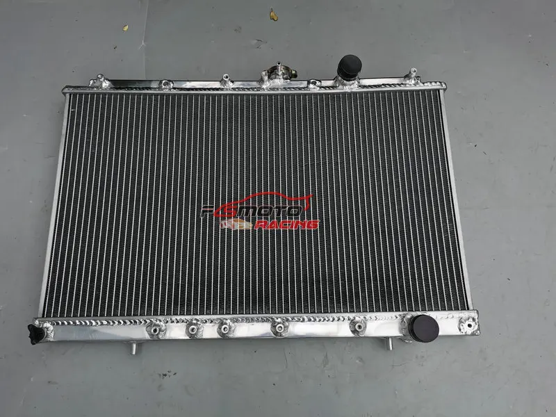 Radiatore Interamente In Alluminio A 2 File Per Mitsubishi Lancer Evo1 Evo2 Evo3 2.0L 1992-1996-image