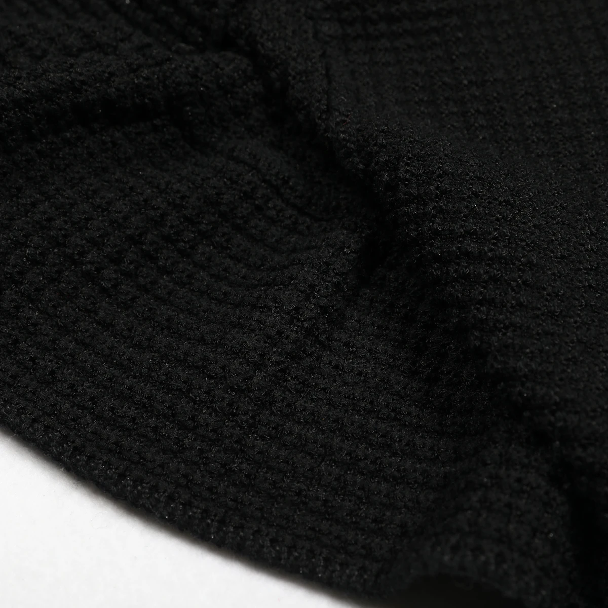 لونين عالية الجودة وعصرية جديدة مطاطا محبوك الخامس الرقبة حبة جيب بأكمام طويلة سليم صالح ذيل السمكة فستان المرأة #6