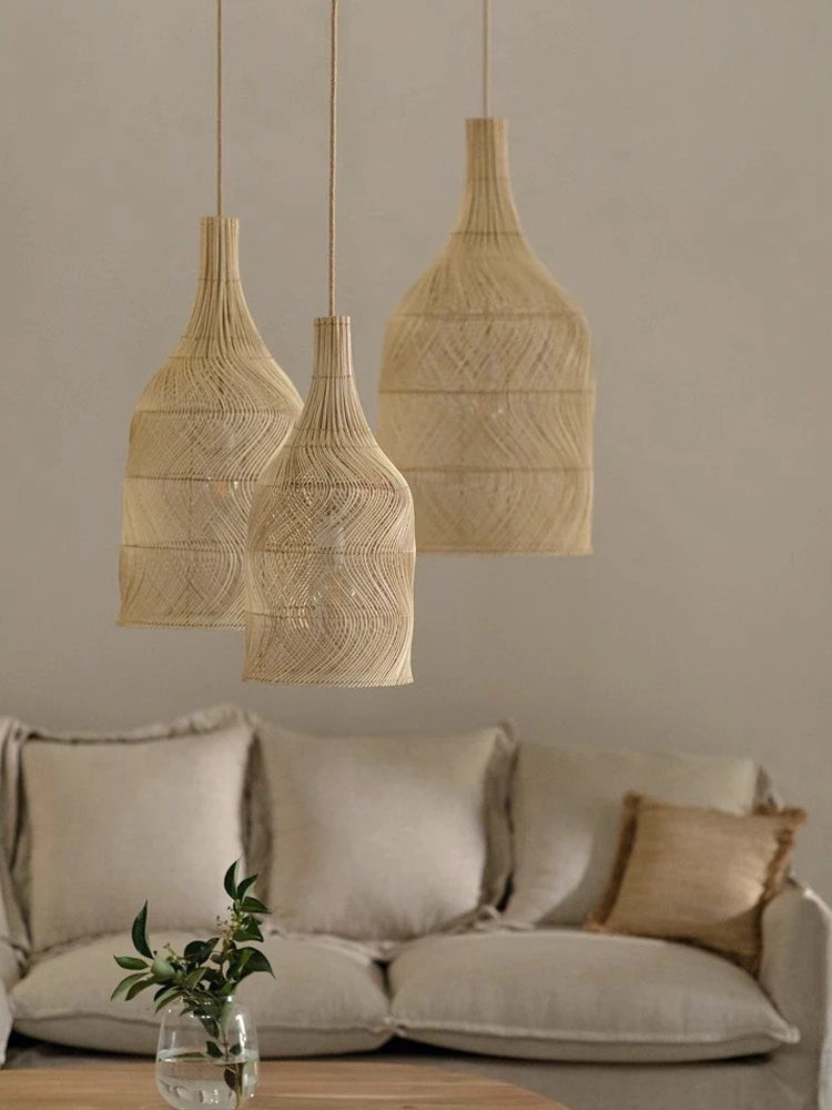 

Wabi Sabi Wind Vine Weaving Pendant Zen Tea Room Japanese Homestay Living Room Bedroom Restaurant Retro Designer Vine Art Pendan