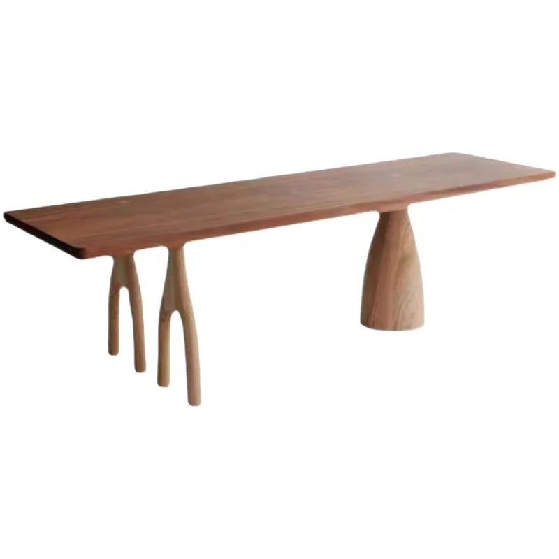 Customized minimalist log home dining table negotiation tea table wabi wind creative desk workbench designer Min Cross-border