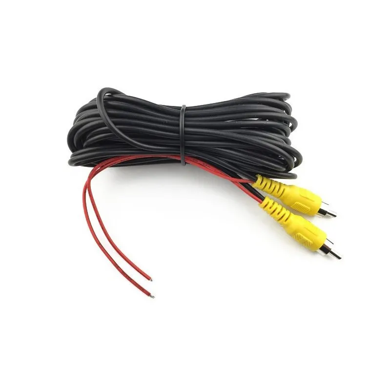 RCA Video Cable for Car Backup Camera Reverse Parking AV Extension Cord 6M 10M 20M Female to Female