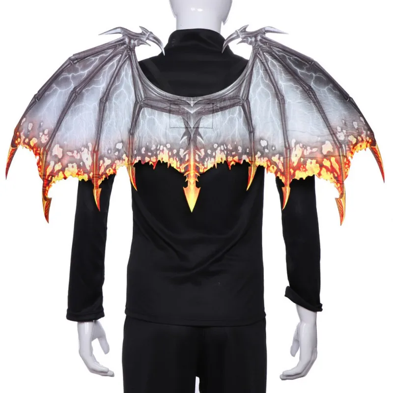 Kids Halloween Cosplay Costumes Carnival Party Dragon Wings Decoration Animal Clothes Boys Girls Cosplay Masquerade Props