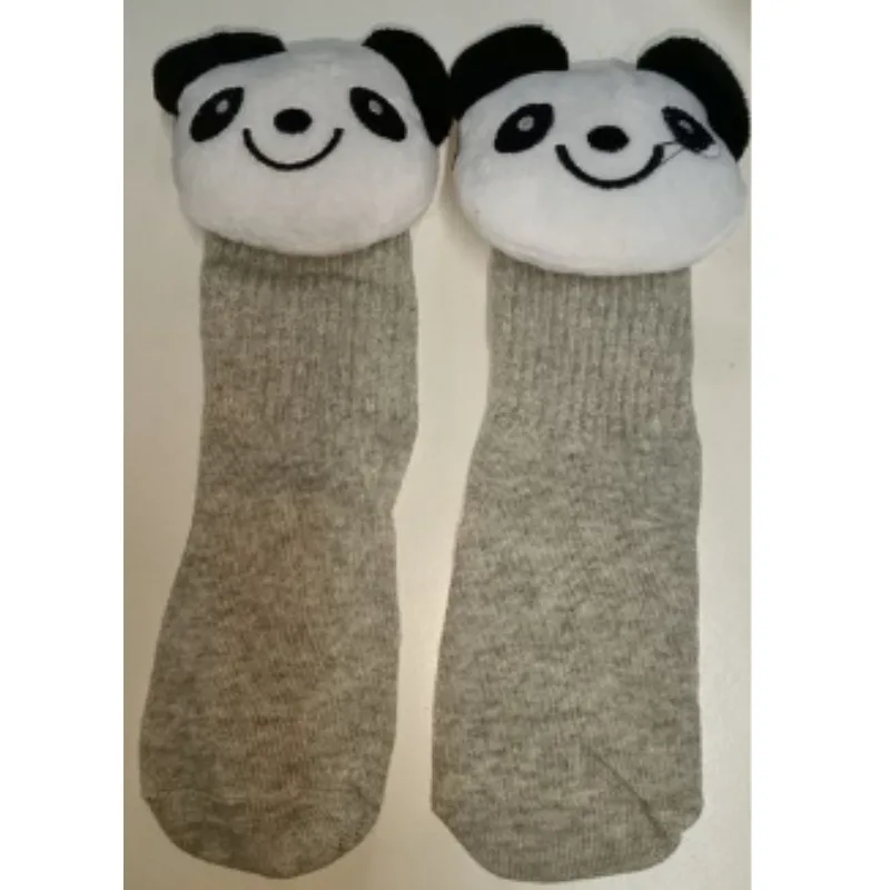 

Baby Animal Panda Bear Rabbit Print Knee High Socks 1 3 Years Old Toddler Solid Color Breathable Cotton Stockings