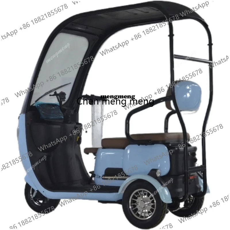 

Solar-Powered Electric Tricycle with Canopy Eco-Friendly Three-Wheel Electric Vehicle