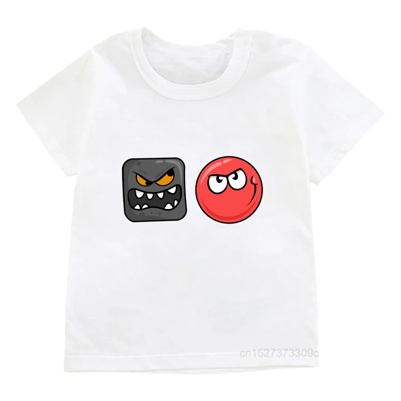 Kids Funny T-shirts Boys/Girls Gift Game Shop Red Ball 4 Cartoon Print Tshirts Children'S Casual Short Sleeve Hip Hop Tops