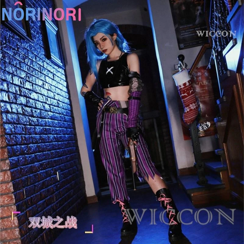 Anime Crit Loli Jinx Cosplay Arcane Kostuum Pruik Uniform Sexy Outfits Halloween Carnaval Kostuums Kleding voor Vrouwen Meisjes