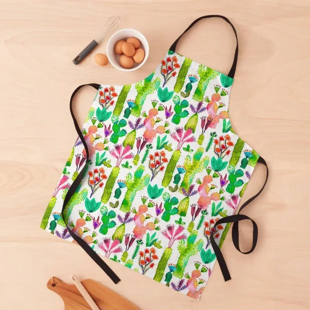 

Cacti garden Apron Kitchens Accessories For Hairdresser Chef Uniform For Men Ladies Apron