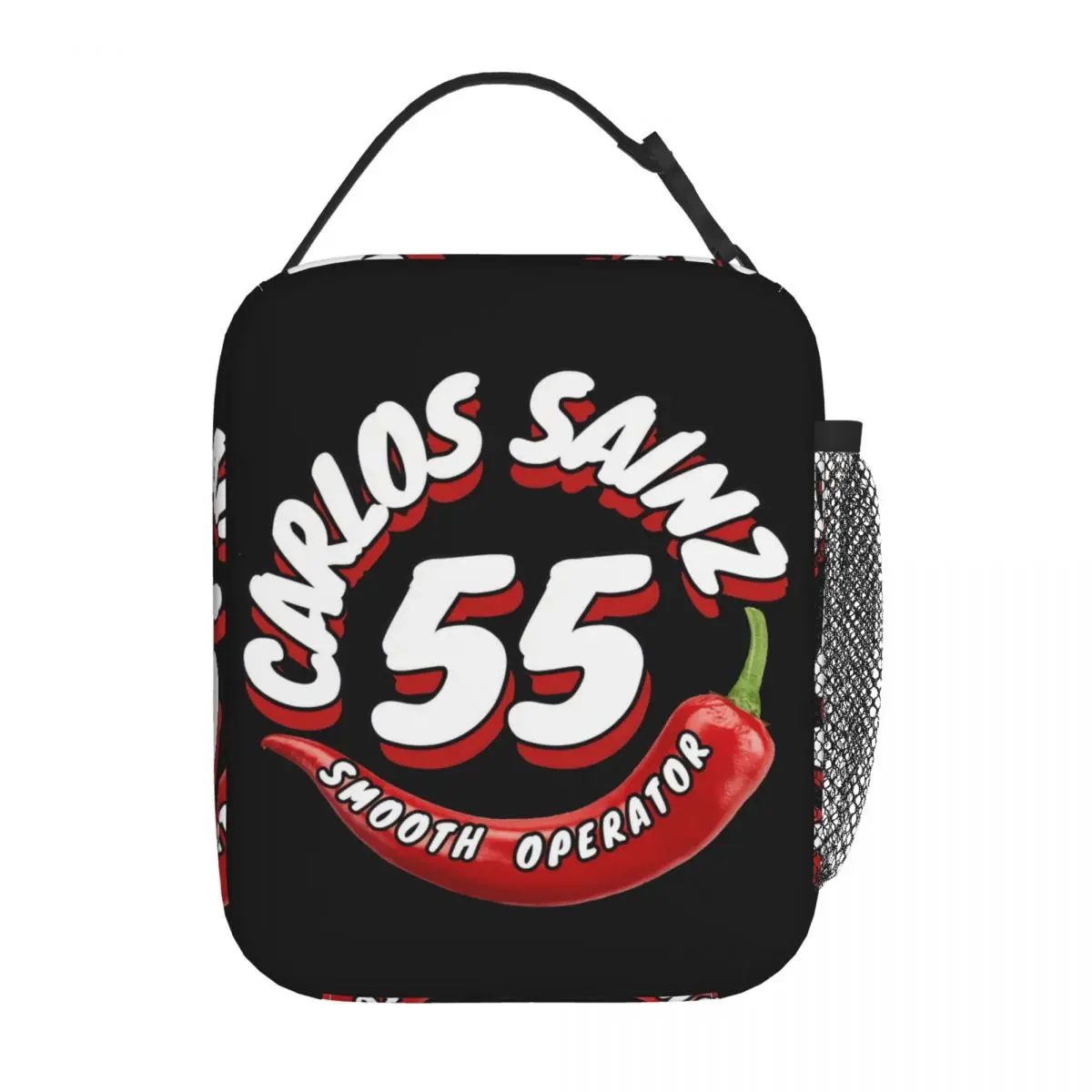 Carlos Sainz Denim glatte operato isolierte Lunch Bag Tote Food Handtasche