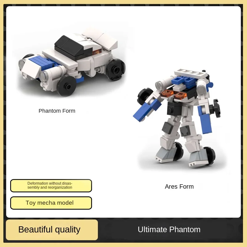 MOC Shape-shifting mini Shape-shifting Mecha exoscheleton Car series robot puzzle building blocks giocattolo regalo di compleanno del ragazzo