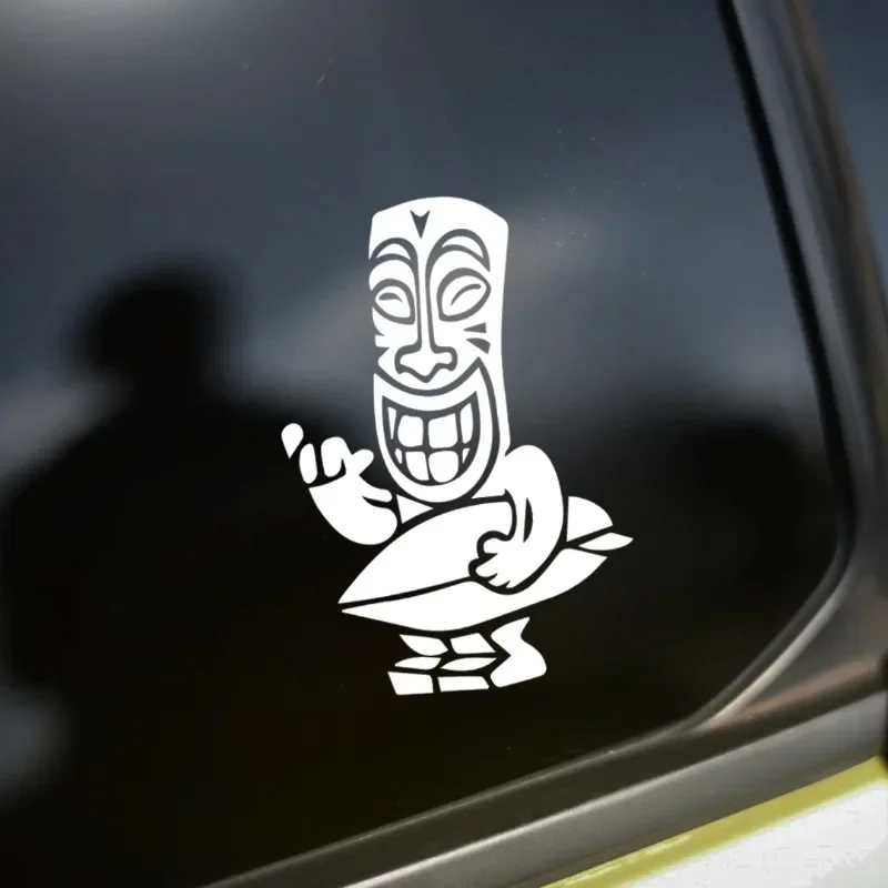 

Автомобильная наклейка для серфинга, забавный персонаж, наклейка в гавайском стиле для авто, мотоциклов, внешние аксессуары, водонепроницаемая наклейка