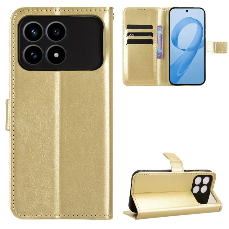 حافظة جلدية فاخرة بحامل كتب لهاتف Xiaomi Poco F8 Pro 2025 حافظة هاتف واقية مع وظيفة الحامل #4