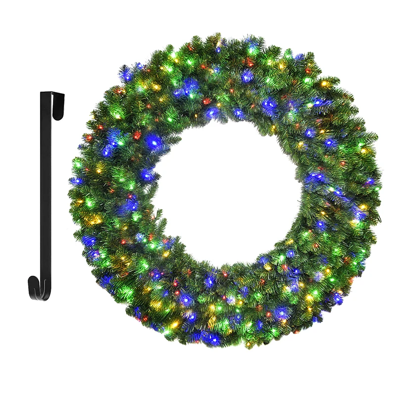 

2024 48 Inch Outdoor Festive Christmas Decor 48 Inch Christmas Tree Wreath Decoration Wreath & Slave