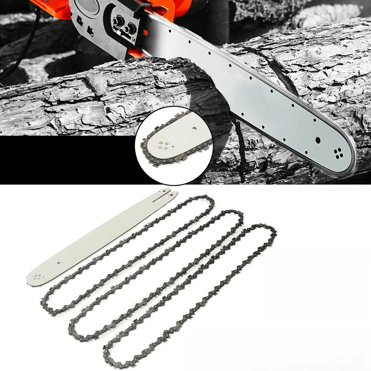 1 Pc Chainsaw Chain for Husqvarna, Makita, Craftsman, Echo 16 inch small 3/8.043 