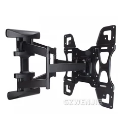 Suporte de tela retrátil ajustável TV, TV Monitor Wall Mount Bracket, suporte flutuante, 32 