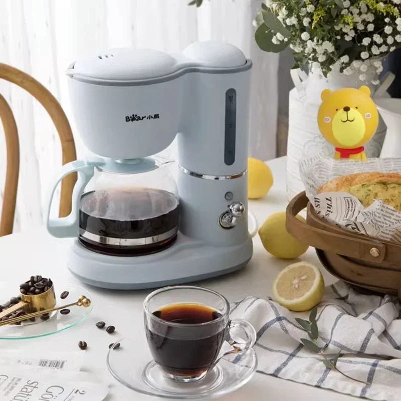 Automatic Coffee Making Machine Household Drip-in Small Mini Coffee Pot Tea Tea Brewing Pot Dual-Use Home Appliance