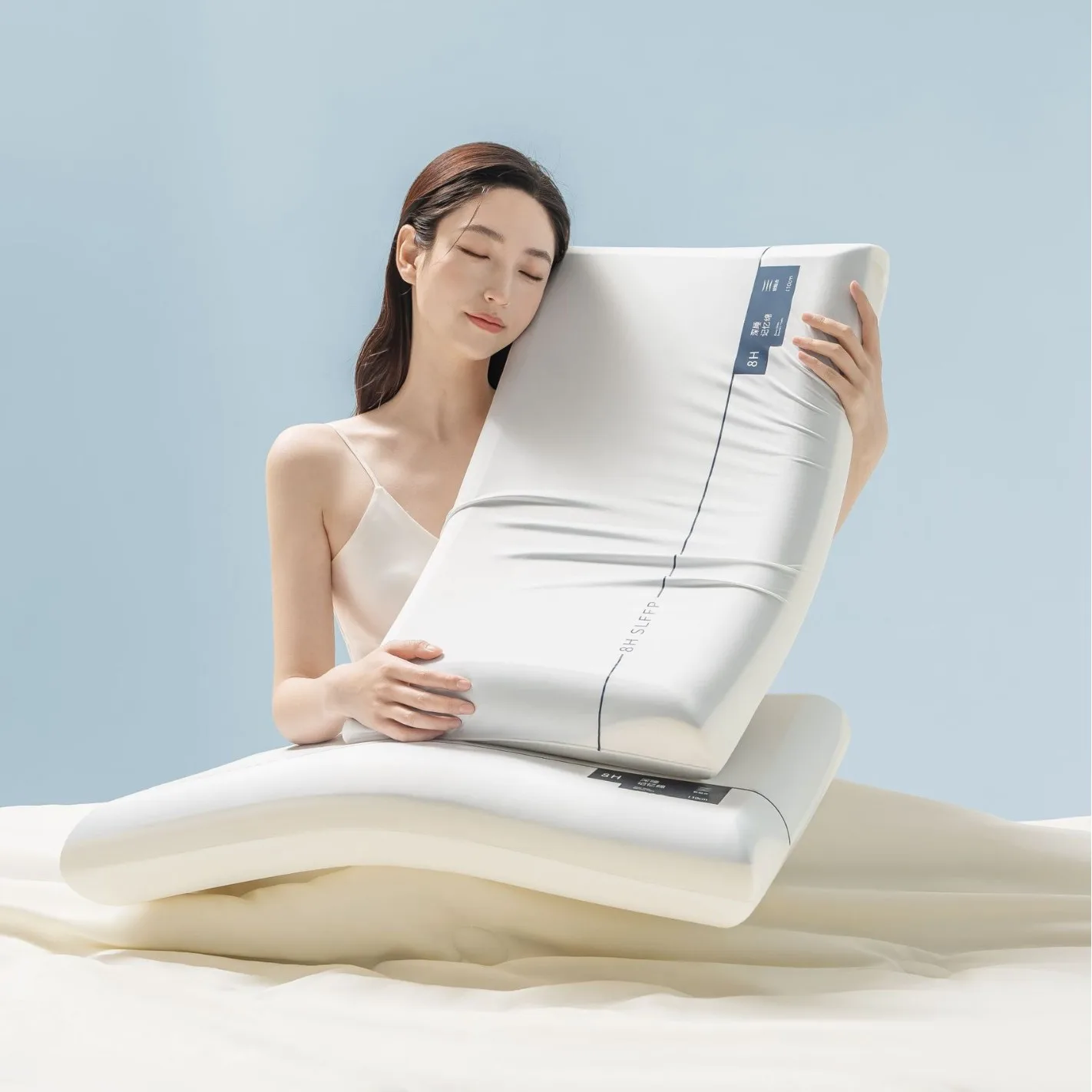

PRO Deep Sleep Pillow Core with Memory Foam Ball for Duotong Hotel Style Pillow Neck Support Pillow for Home Use Drop
