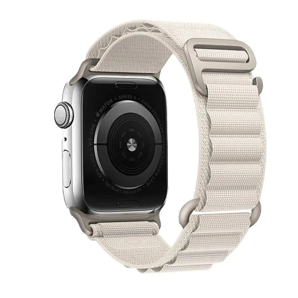 Pasek do Apple Watch Ultra Band 49mm 45mm 44mm 41mm 42mm 40mm 44 mm Nylonowa bransoletka alpejska correa iwatch series 9 8 7 SE 6 5 4 3