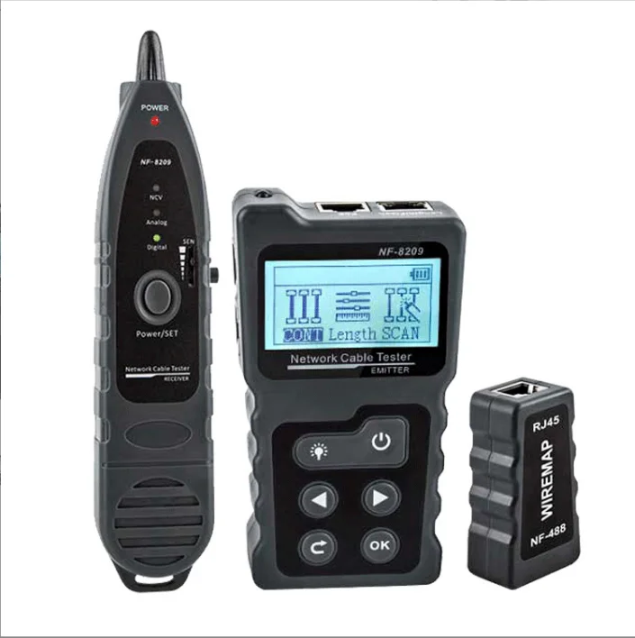 

NF-8209/NF-8209S network cable tester poe charging model line finder Anti-interference multi-function high-precision dual-mode L