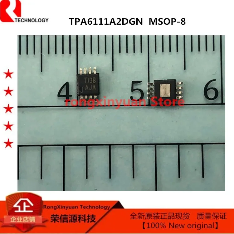 ステレオオーディオパワーアンプ,tpa6111a2dgnマーキング付き,aja MSOP-8 tpa6111a2dgnr tpa6111 150 mw,100% 新品オリジナル