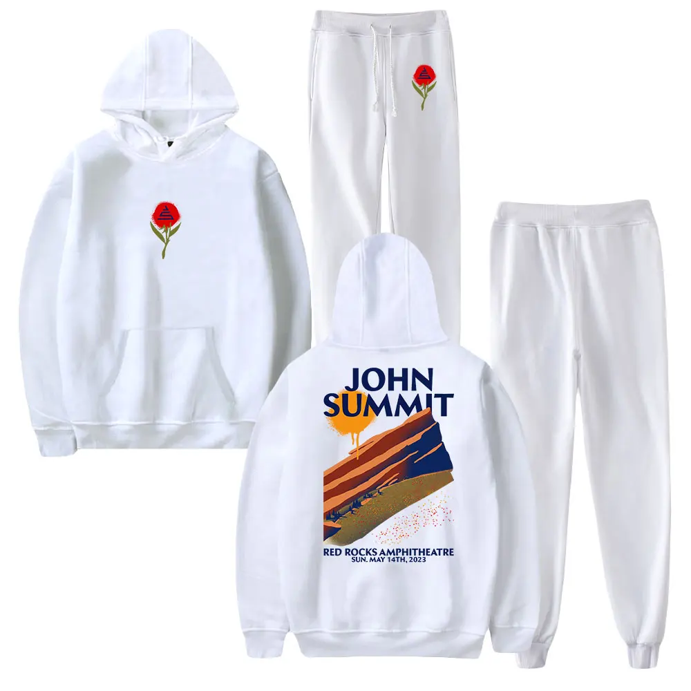 

John Summit Hoodie Suit Pocket Drawstring Two Piece Suit Fashion Pullover Streetwear Printed Casual Clothes Man/Woman Hoodie