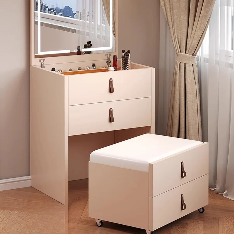 

large Wood Dressing Table Drawers Desk Mirror Makeup Bedroom Dressing Table Storage Cabinet Mesa De Maquillaje Trendy Furniture