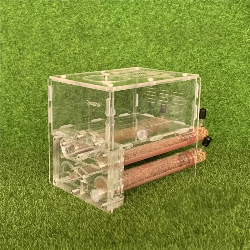 1PCS 25 Caliber 4 Test Tube Bamboo Nest External Channel Lower Acrylic Ant Nest Ant Workshop Insect Boxes