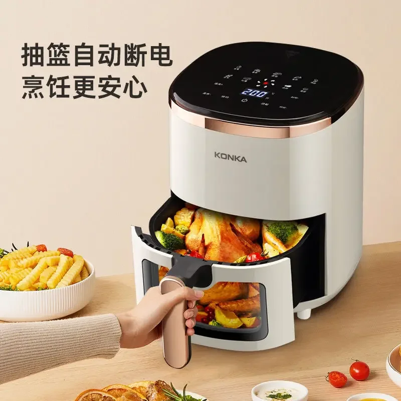 Konka air fryer household large-capacity oil-free smart scheduled scheduled visual fully automatic electric fryer  air fryer