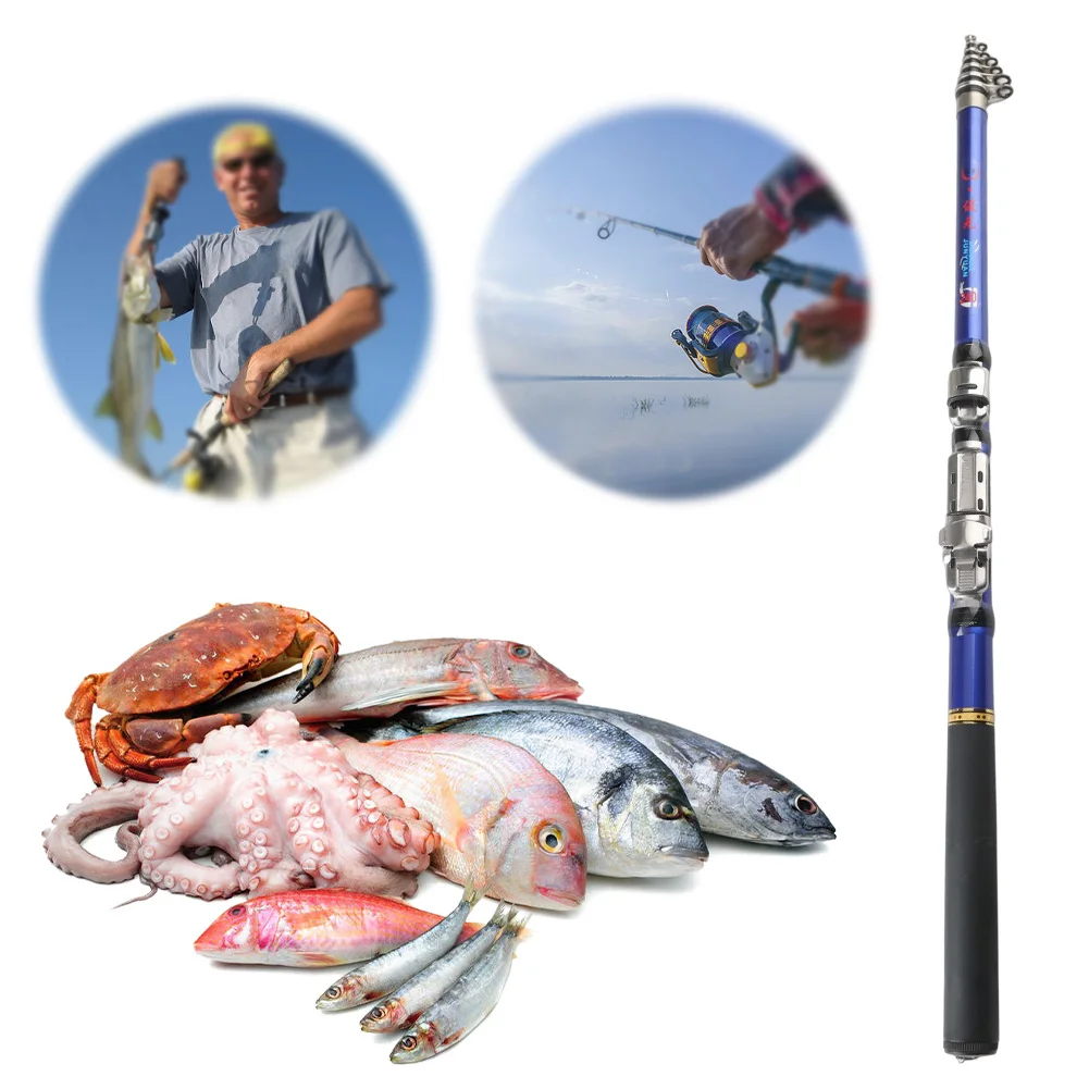 تلسكوبي الصيد رود للطي قصبة صيد خشبية المحمولة خفيفة الوزن يطير قضيب عدم الانزلاق مقبض صغير طوف القطب الصيد الملحقات