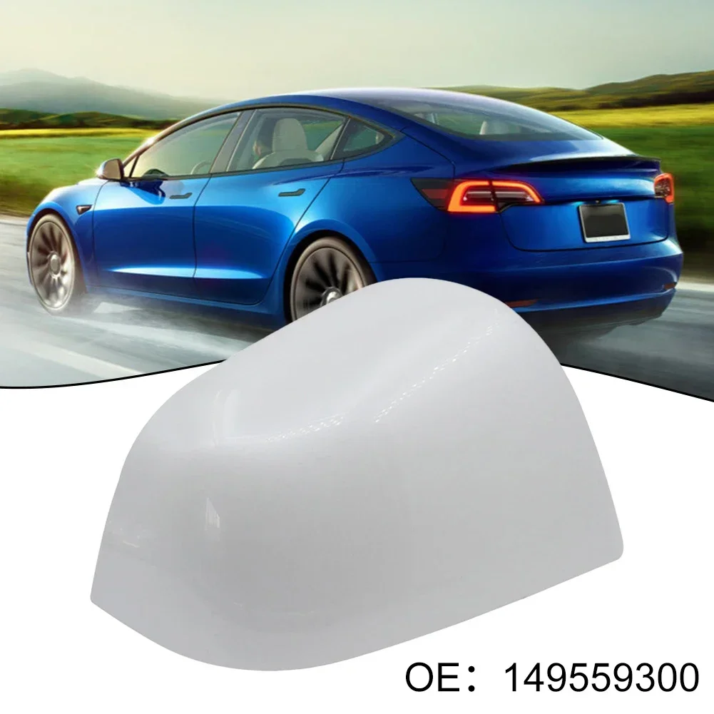 For Tesla Model Y 2021-2023 ABS White Right Side Door Wing Mirror Cover White 1495594-00-A Accessories For Vehicles