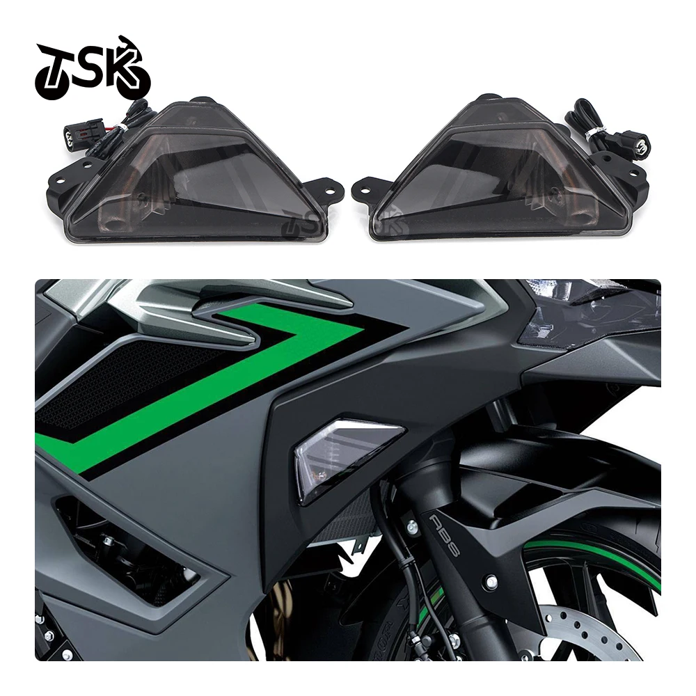 

Front LED Turn Signals Light for Kawasaki Ninja ZX-4R ZX-4RR Ninja650 Ninja 650 ZX4R ZX4RR 2023 2024 Turning Lamp