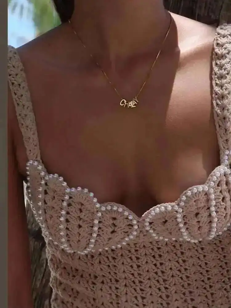 مثير الجوف خارج اللؤلؤ فستان منسوج المرأة شاطئ البحر الحمالات الكروشيه الورك حزمة قصيرة زلة فساتين عطلة الشاطئ Vestidos سيدة P4AW