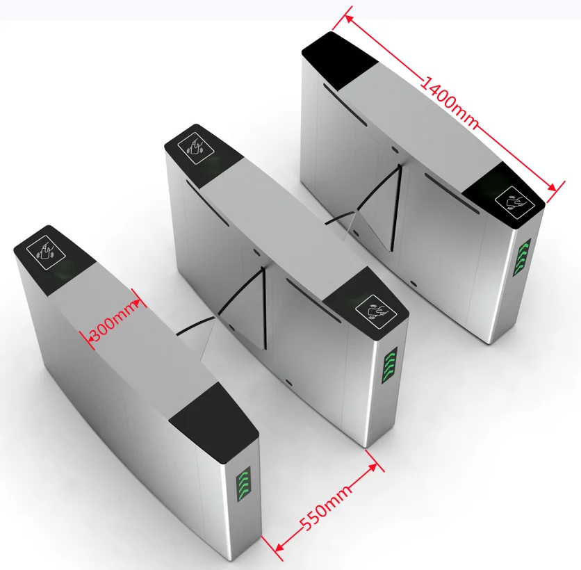 

Qigong 304 Stainless Steel Swing Barrier Turnstiles Gate with Secure Access Control & RFID Reader