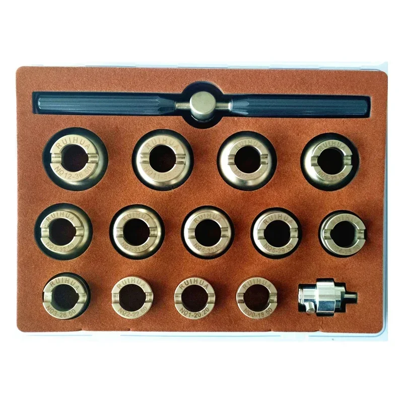 17 PCS Watch Case Back Opener Repair Kit Tool Precision Hand Held Handle Kit Tool with 13 dies HOT SALES