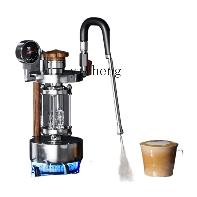 ZK Steam Milk Foam Machine Household Camping Coffee Foam Blender Stainless Steel