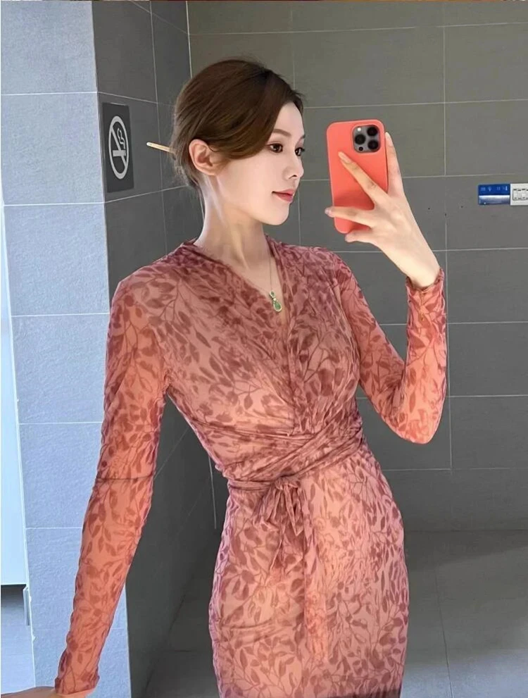 

new spring summer mid age office lady Fashion casual brand female women girls thin dress
